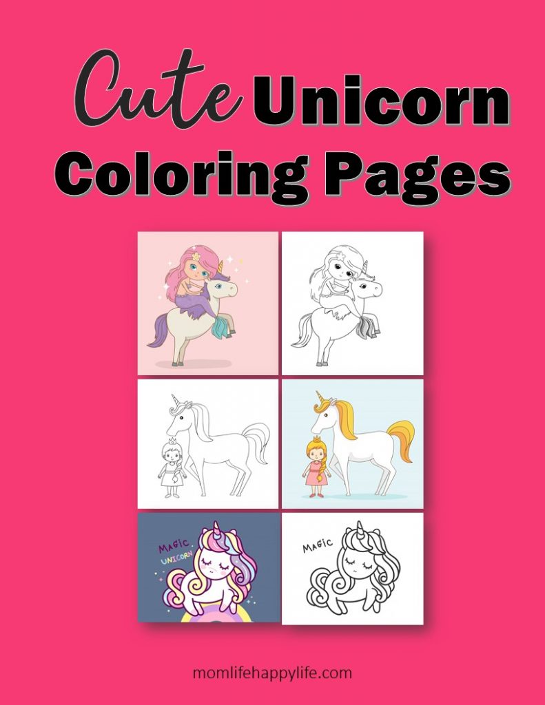 Unicorn Coloring Pages Free Online Book