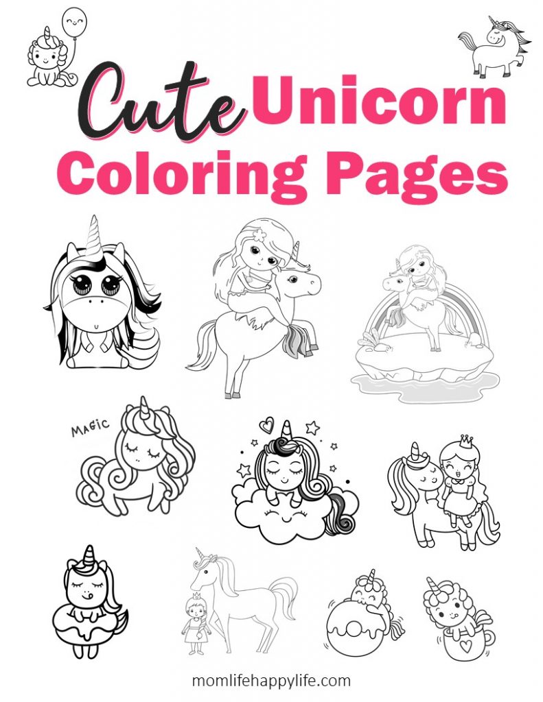 Unicorn Coloring Pages Free Online Book